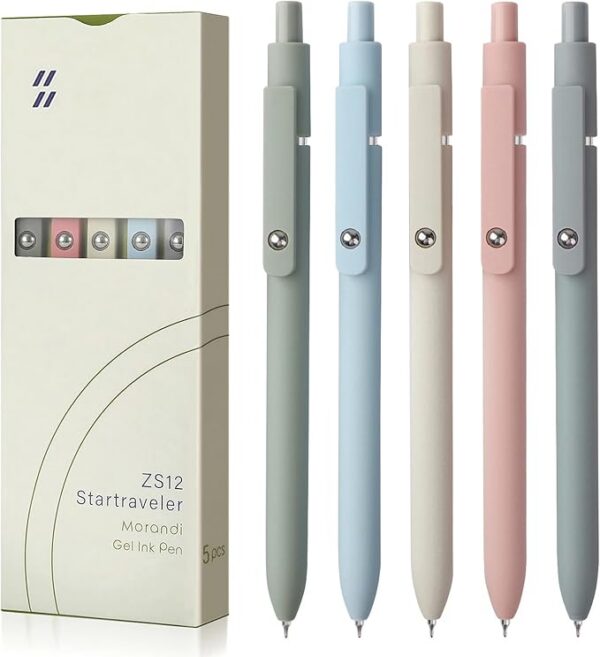 FIOVER Gel Pens, 5pcs 0.5mm